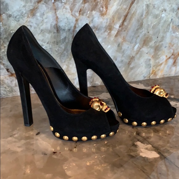 Alexander McQueen Peep Toe Heels - Picture 2 of 7